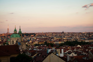 Fototapeta premium sunset prague