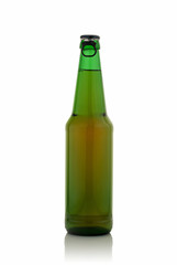 glass green beer bottle