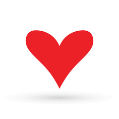 Heart Icon Vector. Valentine heart Icon Drawing.