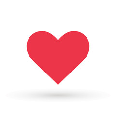 Heart Icon Vector. Valentine heart Icon Drawing.