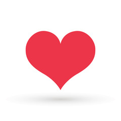 Heart Icon Vector. Valentine heart Icon Drawing.
