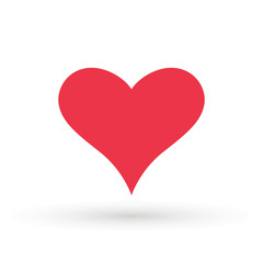 Heart Icon Vector. Valentine heart Icon Drawing.
