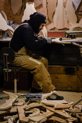 Carpenter at the workshop