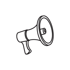 Megaphone icon vector isolated on background. Trendy sweet symbol. Pixel perfect. illustration EPS 10. - Vector