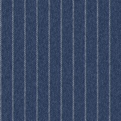 Pinstriped Denim Fabric Texture Seamless Repeat Vector Pattern Swatch.  Traditional indigo blue color.  Bold retro railroad stripes.  Youthful street smart utility fashion look.  Workwear style. - 295699343