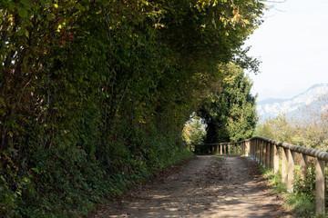 Brentonico town, in Trentino Alto Adige