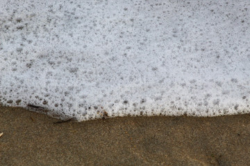 sand and foam