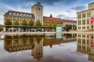 Augustusplatz Leipzig im Oktober 2019