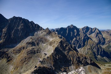 View from Vychodna Vysoka High Tatras national park, Slovakia