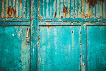 old metal door