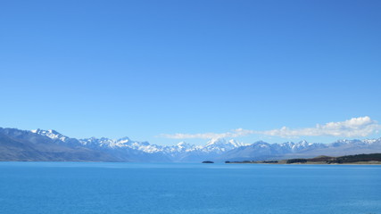 Blue lake New Zealand