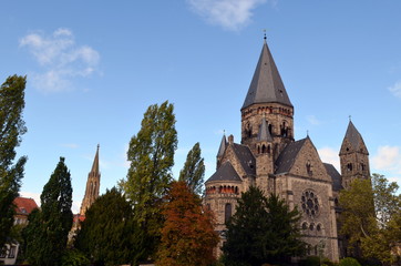 Fototapeta na wymiar Temple Neuf in Metz