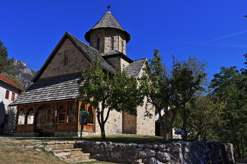 Fototapeta premium Beautiful medieval Serbian monastery of Annunciation in Ovcar Banja, Serbia.