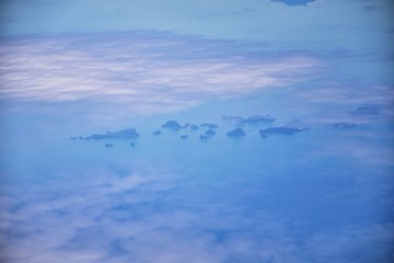 Phuket Thailand aerial drone bird's eye view photo of tropical sea, Indian Ocean, coast with Beautiful island south of Bangkok in the  Andaman Sea, near the Strait of Malacca. Asia. 