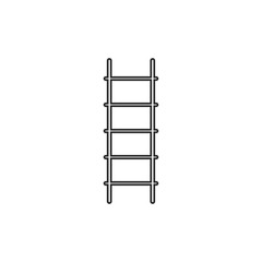 Ladder, Stairs icon. Vector illustration, flat design.