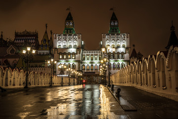 Fototapeta na wymiar night in Moscow.