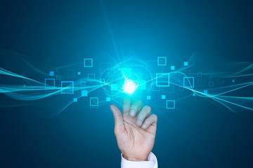 dito, mano, toccare, tablet, informatica, connessione internet	