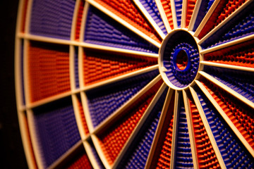 electronic dart with red and blue spider