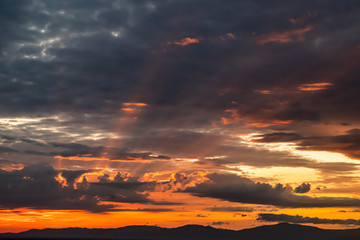 Fototapeta premium brennender Himmel