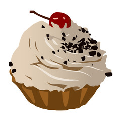 cake realistic vector illustration isolated