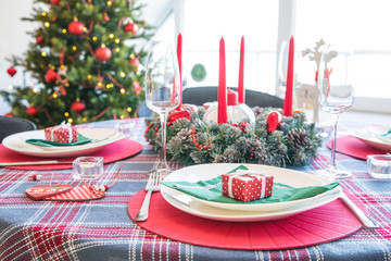 christmas decorated at home