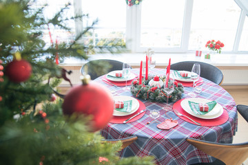 christmas decorated at home