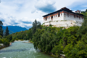 Fototapeta na wymiar Bhutan Paro Dzong