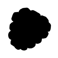 Vector Blackberry healthy food. Black and white engraved ink art. Isolated berry illustration element.