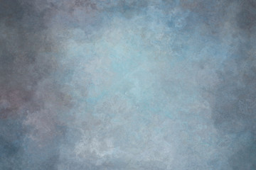 Blue painted canvas or muslin fabric cloth studio backdrop or background - obrazy, fototapety, plakaty