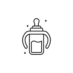 pacifier, vector, icon. Illustration isolated vector sign symbol