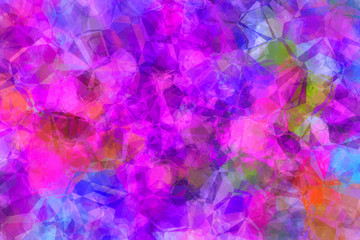 Multicolored Mosaic pattern as abstract polygonal background.