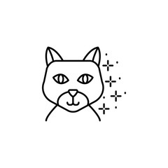 Obraz premium Cat domestic icon. Element of cats icon