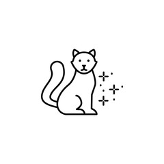 Cat sitting icon. Element of cats icon
