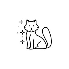 Cat sitting icon. Element of cats icon