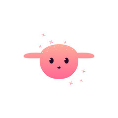 Kawaii avatar sweet sheep icon. Element of kawaii style illustration icon