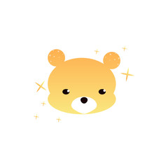 Kawaii avatar sweet bear icon. Element of kawaii style illustration icon