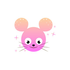 Kawaii avatar sweet mouse animal icon. Element of kawaii style illustration icon