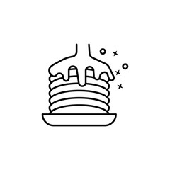 Cuisine tasty pancake icon. Element of menu dishes icon