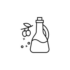 Oliver oil organic icon. Element of menu dishes icon