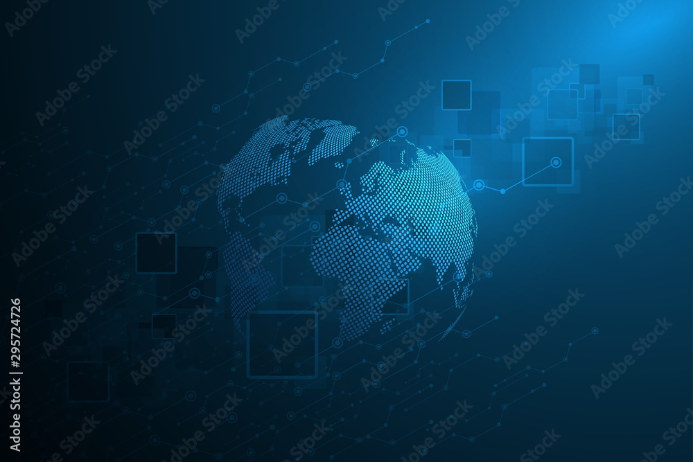 Canvas Prints abstract technology background hi-tech communication concept futuristic digital innovation backgroun