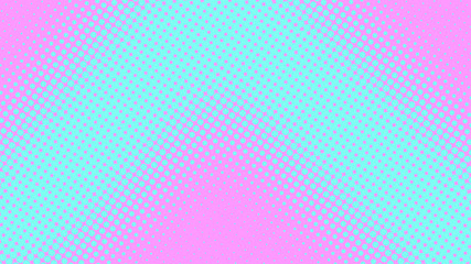 Bright Pink and blue pop art retro background with halftone dots in comic style, vector illustration eps10