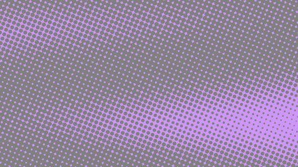 Trendy purple and mauve pop art background with halftone dots desing in retro comic style