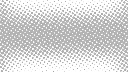 Monochrome grey pop art background in retro comic style with halftone dotted design, vector illustration eps10
