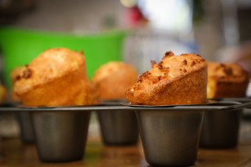 Yorkshire pudding, British style popover - Baked pudding