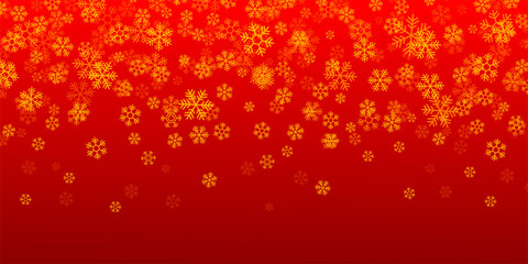 Naklejka na ściany i meble Christmas background. Snowflake background. Falling snow. Vector illustration.
