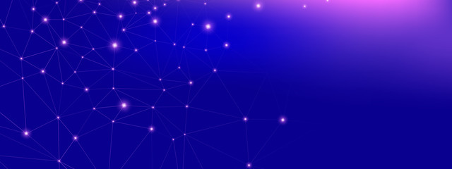 Technology Concept. Big Data Illustration. Dark 