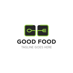 food logo and icon vector illustration design template