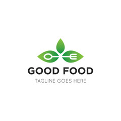 food logo and icon vector illustration design template