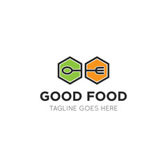 food logo and icon vector illustration design template