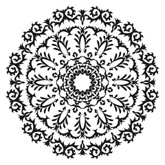 Circular pattern in form of mandala for Henna, 